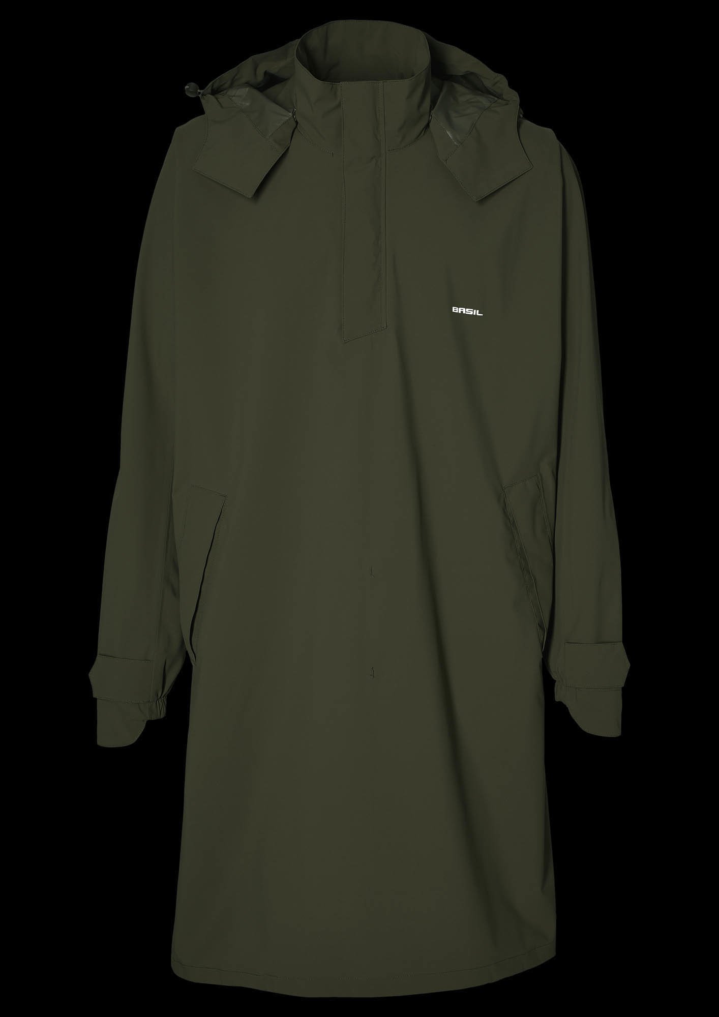 Basil Basil Mosse Fietsregenponcho - Unisex - Groen