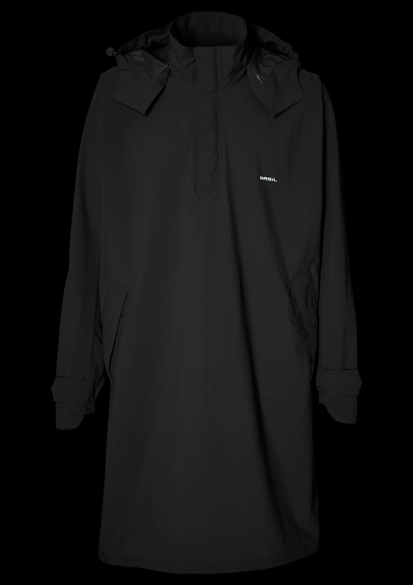 Basil Basil Mosse Fietsregenponcho - Unisex - Zwart