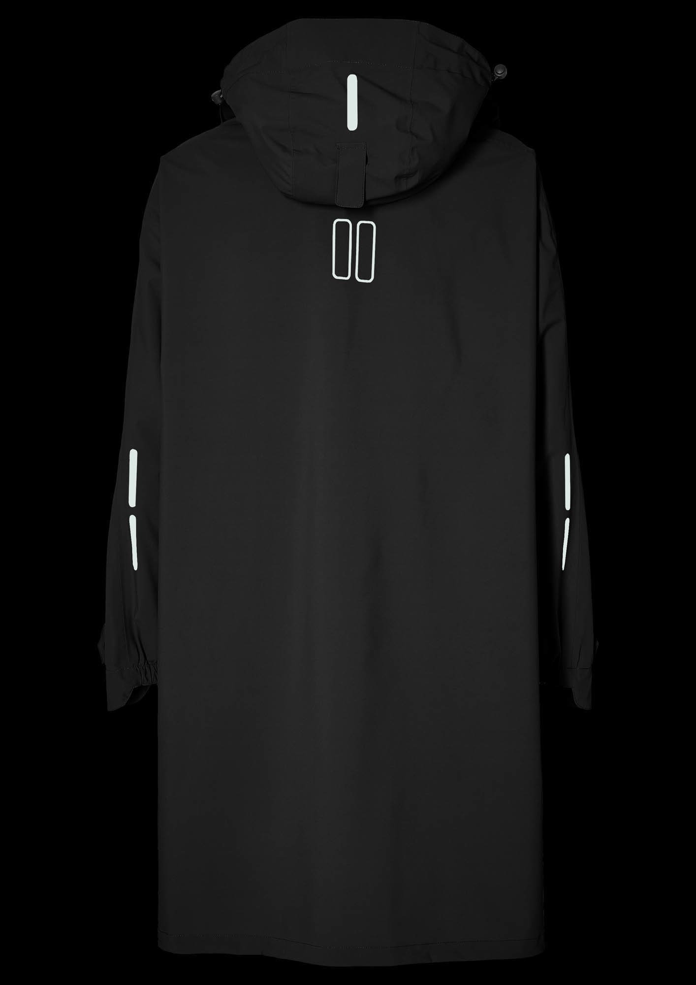 Basil Basil Mosse Fietsregenponcho - Unisex - Zwart