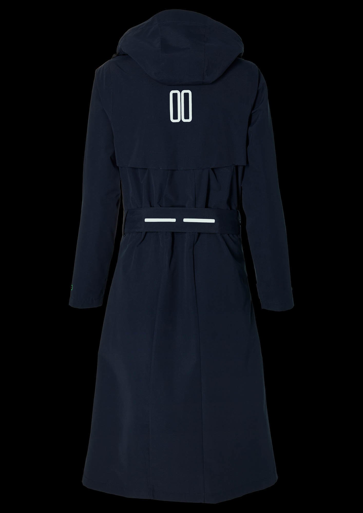 Basil Basil Mosse Fietsregentrenchcoat - Dames - Blauw