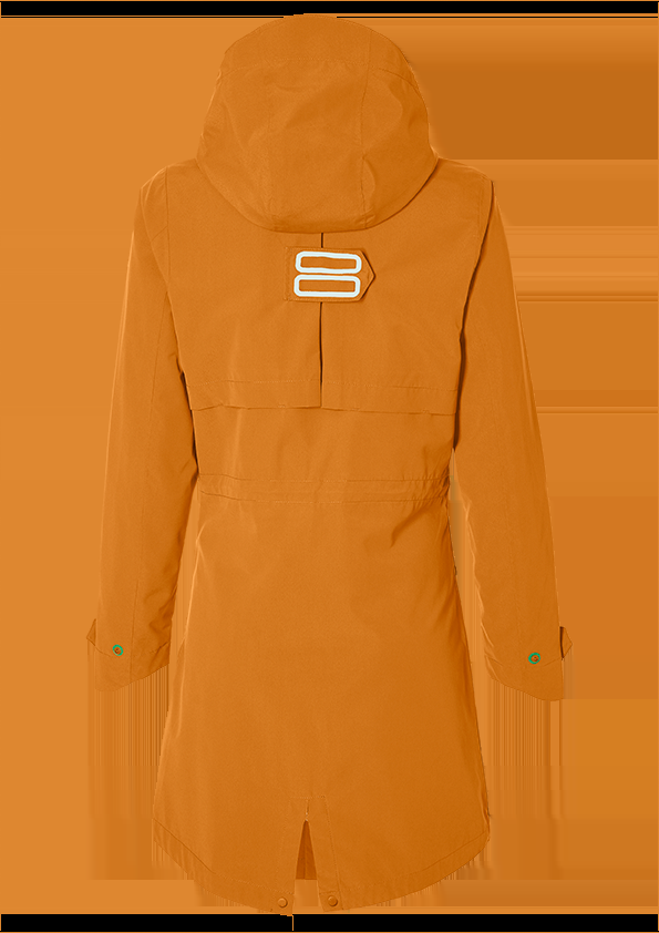 Basil Basil Mosse Regenparka - Dames - Bruin