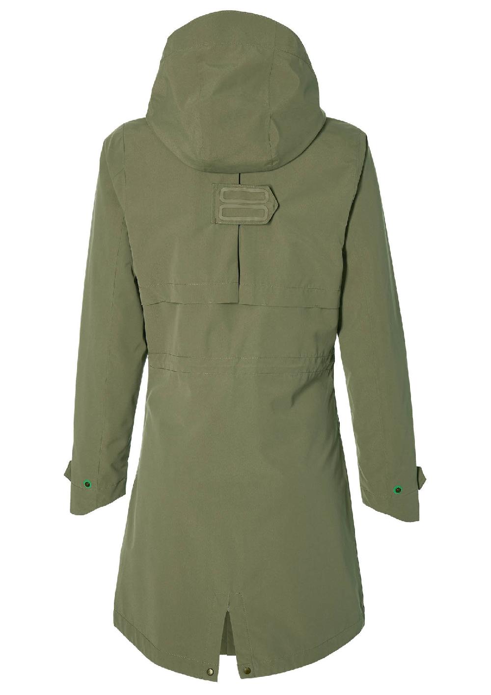 Basil Basil Mosse Regenparka - Dames - Groen