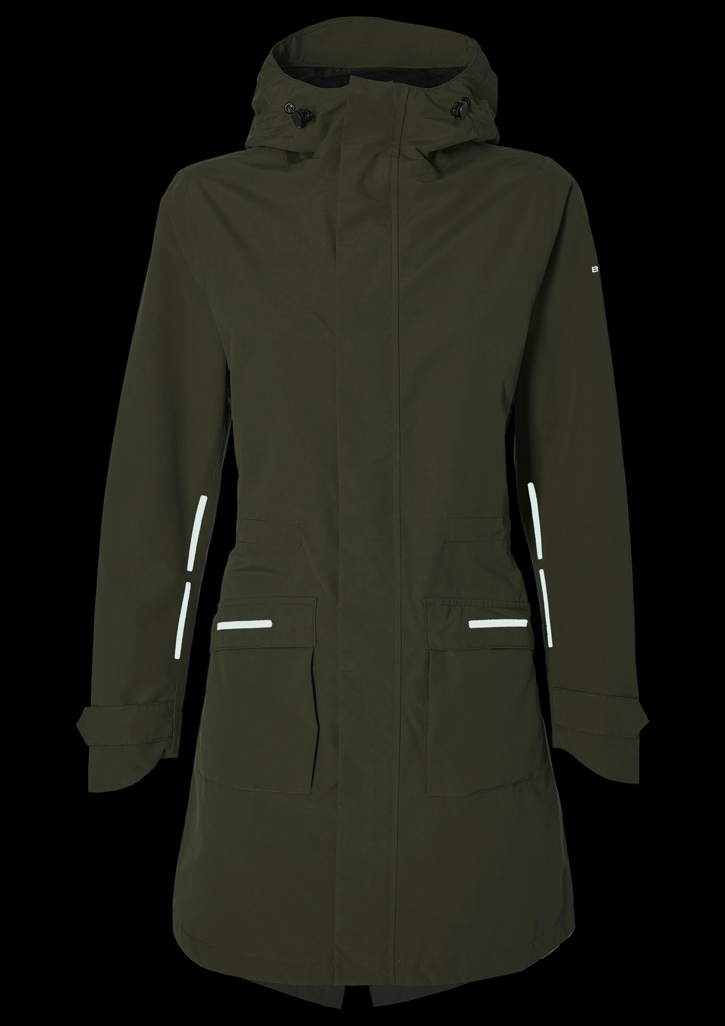 Basil Basil Mosse Regenparka - Dames - Groen