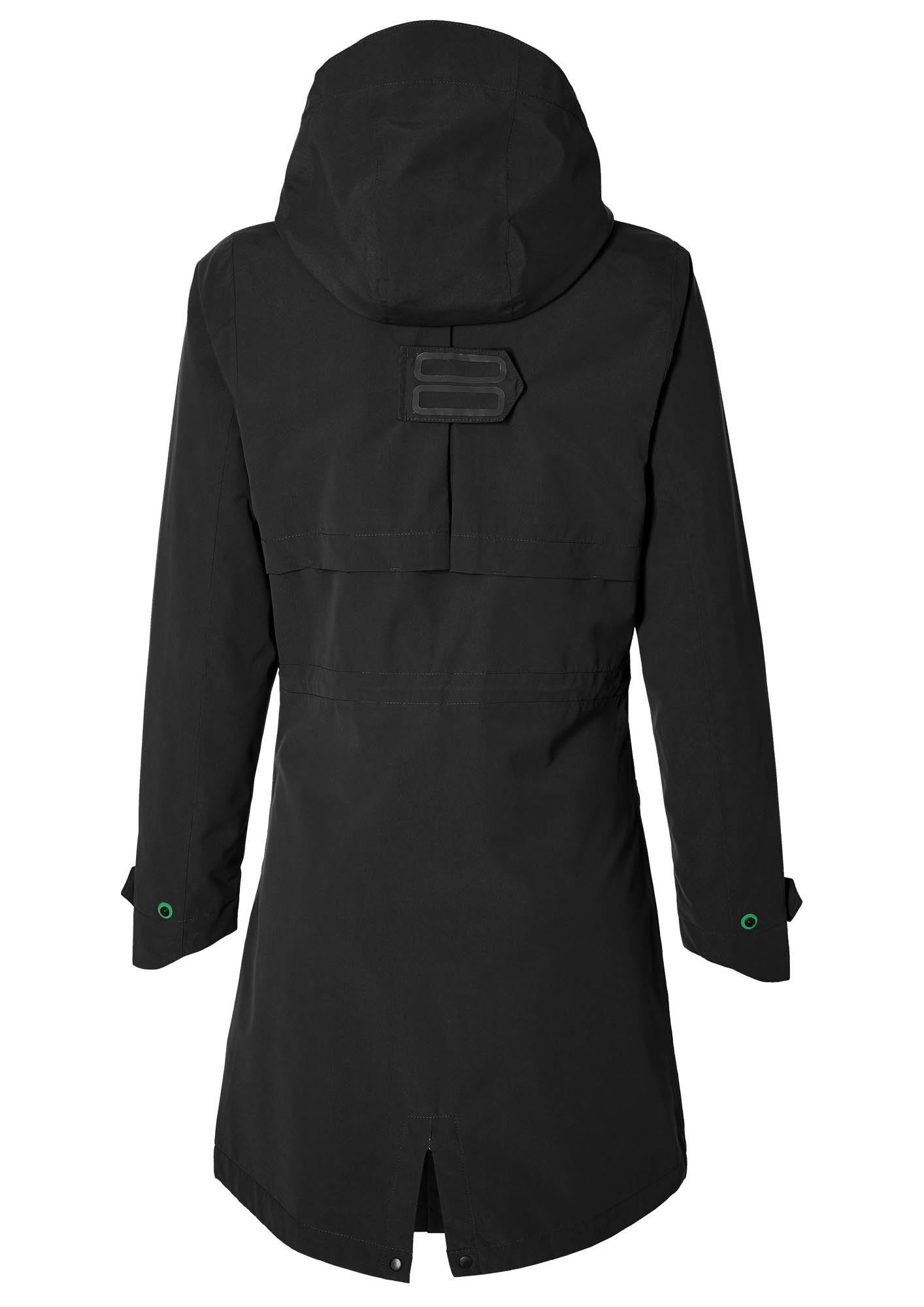 Basil Basil Mosse Regenparka - Dames - Zwart