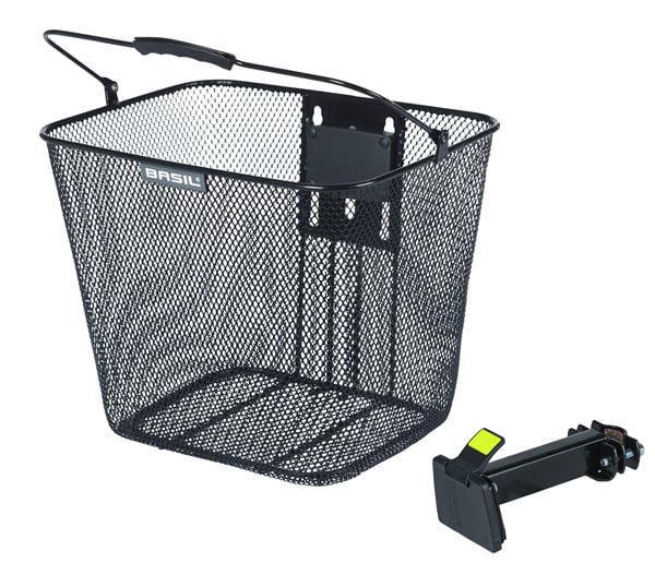 Basil Basil Bilbao BE - Fietsmand - Inclusief BasEasy Stuurpenhouder - Zwart