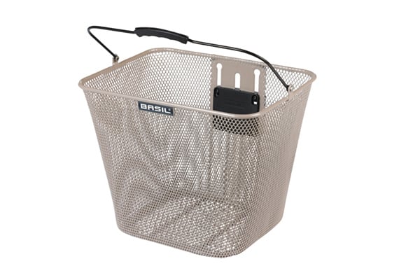 basil Basil Bilbao KF - fietsmand - voorop - nude metallic