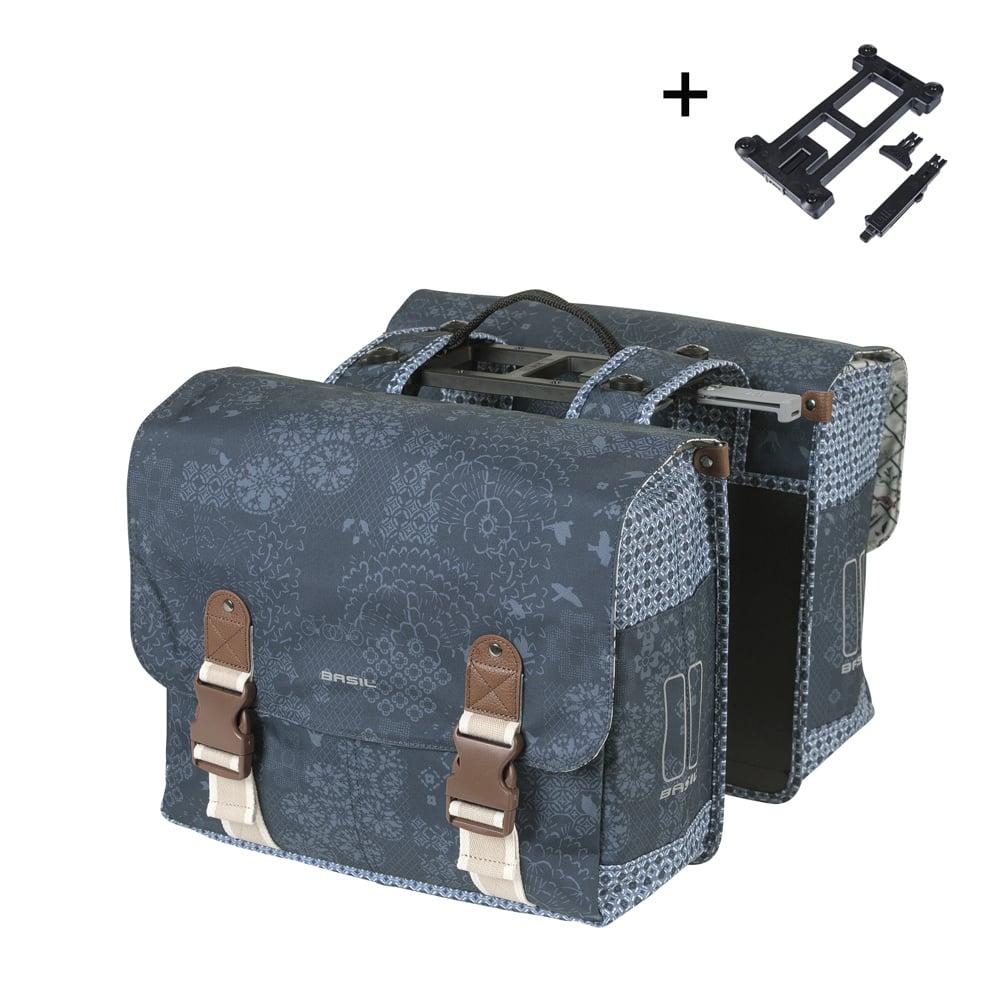 basil Basil Bohème MIK - dubbele fietstas - 35 liter - blauw