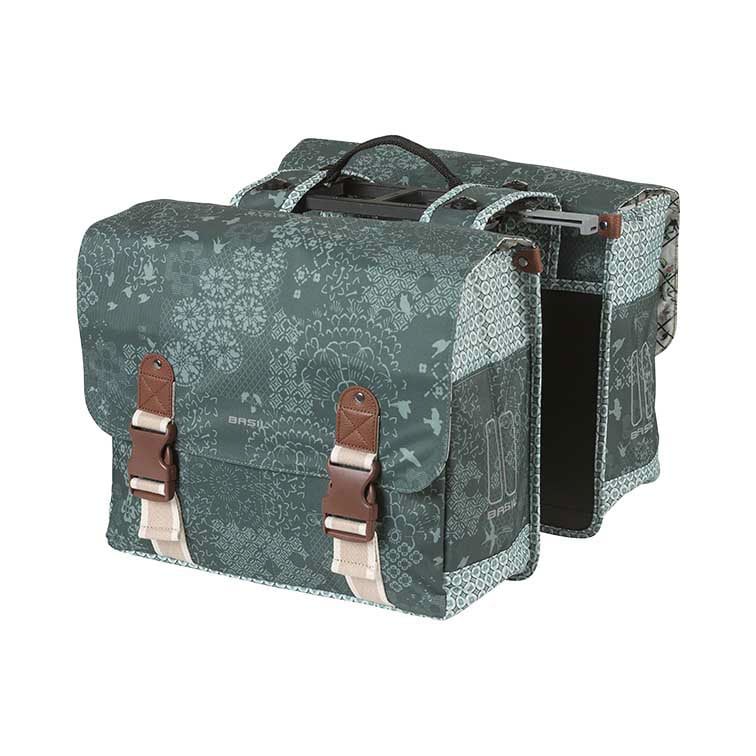 basil Basil Bohème MIK - dubbele fietstas - 35 liter - groen