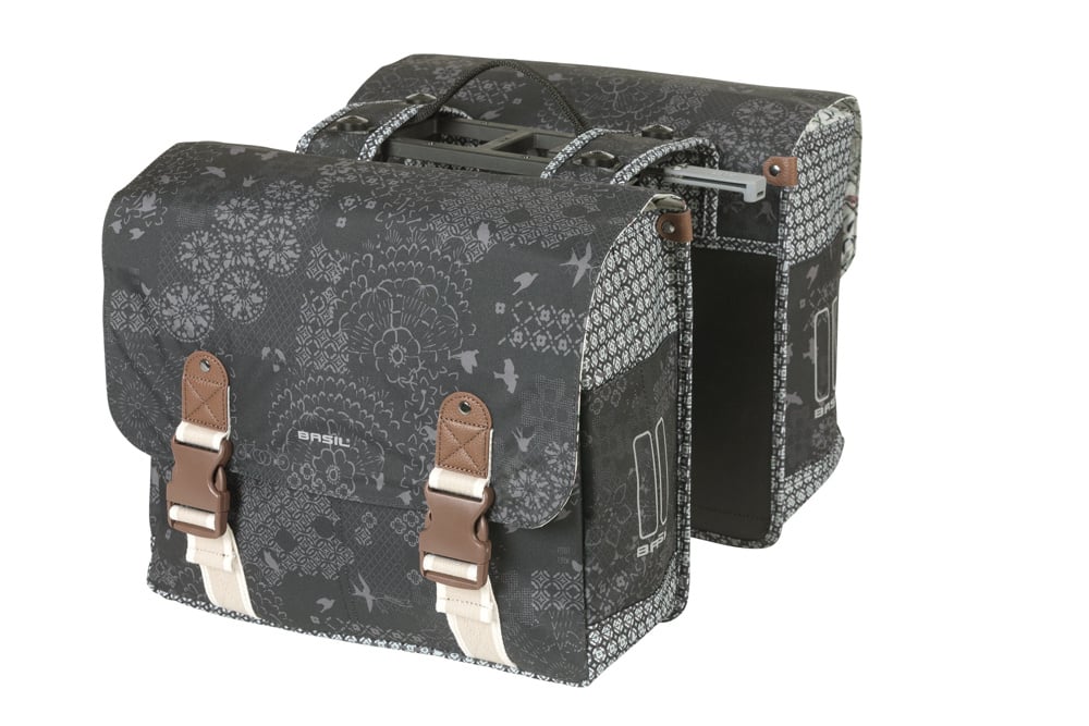 Basil Basil Bohème MIK - Dubbele Fietstas - 35 Liter - Zwart