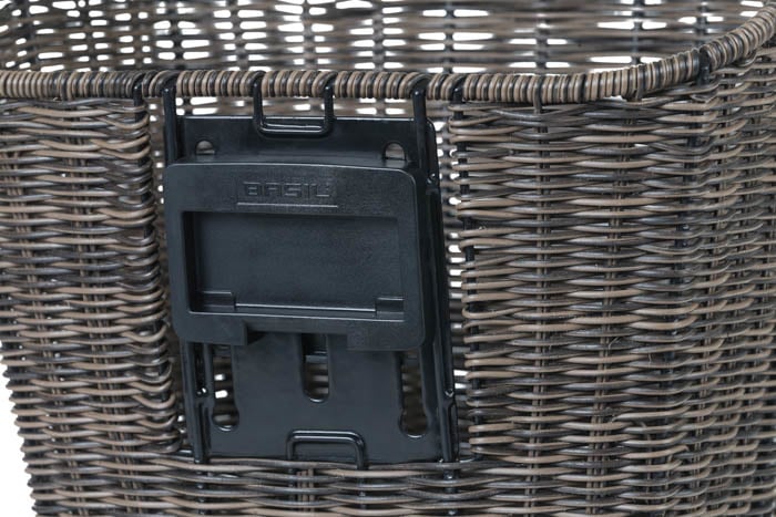 Basil Basil Bremen Rattan Look KF - Fietsmand - Voorop - Donkerbruin