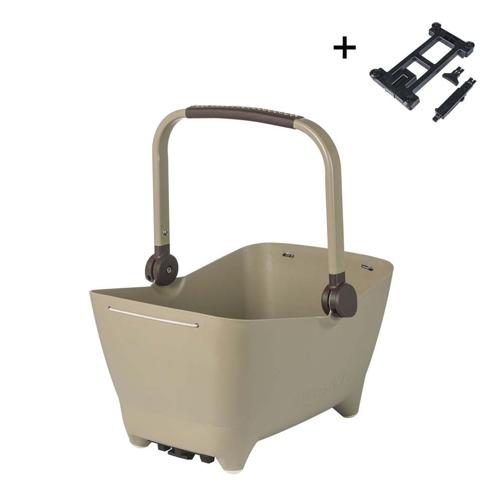 basil Basil Buddy MIK - hondenfietsmand - achterop - biscotti bruin