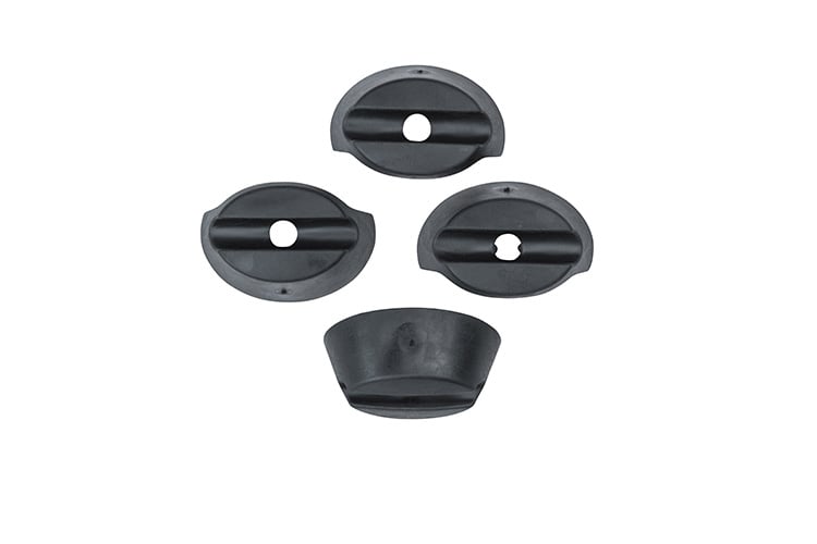 basil Basil Buddy - rubberen ring voor Basil Buddy koepel – 4 stuks - zwart