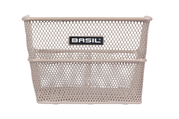 Basil Basil Cento Flower S - Fietsmand - Achterop - Nude Metallic