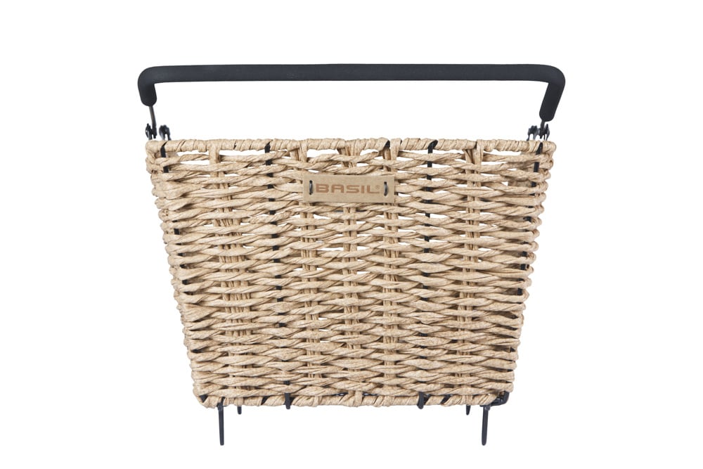 Basil Basil Cento Rattan Look Multi - Fietsmand - Achterop - Lichtbruin