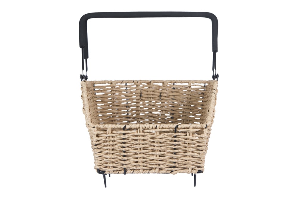 Basil Basil Cento Rattan Look Multi - Fietsmand - Achterop - Lichtbruin