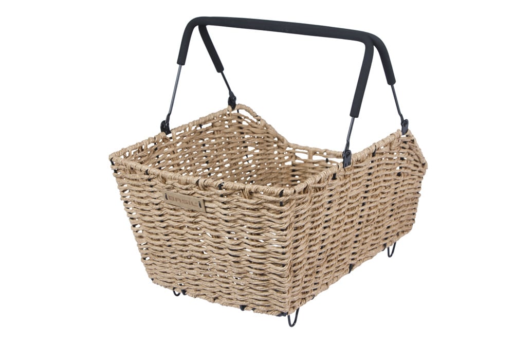 Basil Basil Cento Rattan Look Multi - Fietsmand - Achterop - Lichtbruin