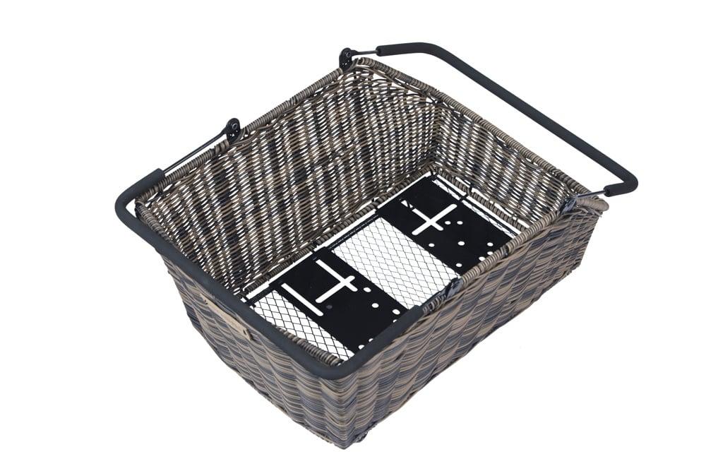 Basil Basil Cento Rattan Look Multi System - Fietsmand - Achterop - Bruin
