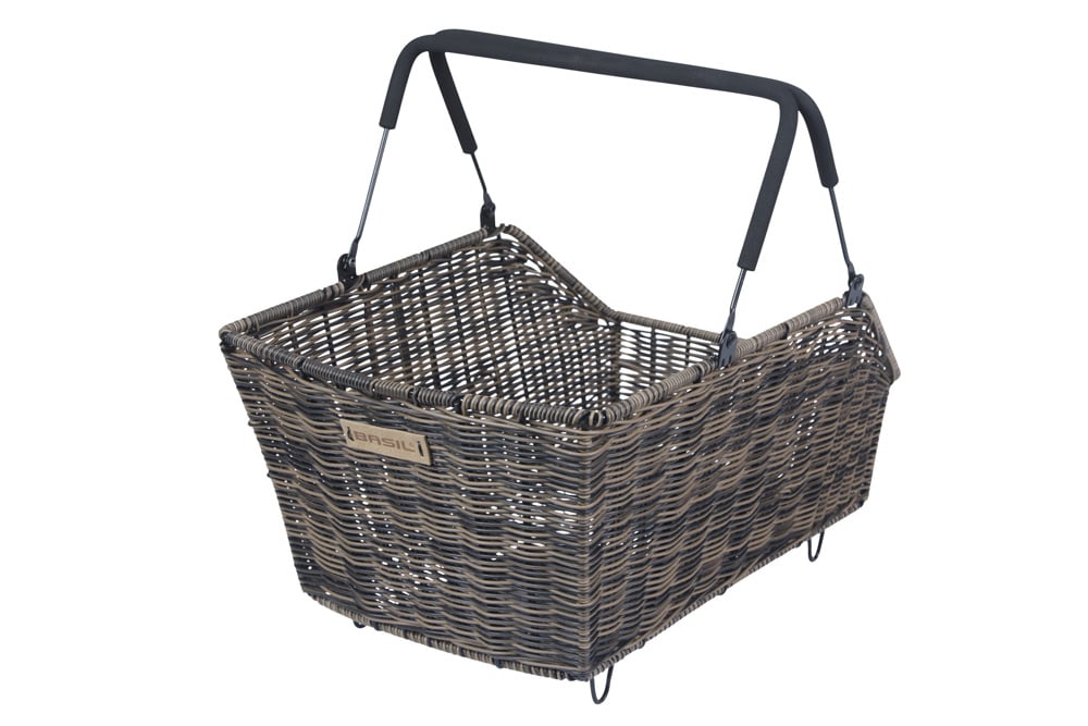 Basil Basil Cento Rattan Look Multi System - Fietsmand - Achterop - Bruin
