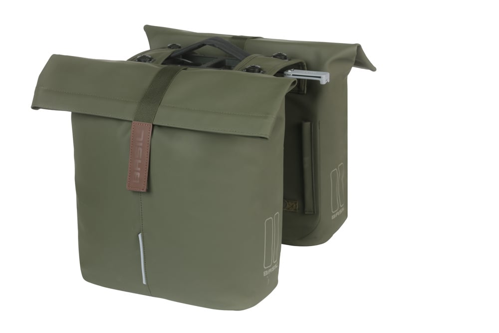 Basil Basil - City - Dubbele Fietstas MIK - 28-32 Liter – Moss Green