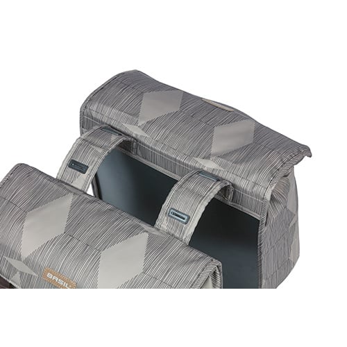 Basil Basil Elegance - Dubbele Fietstas - 40-49 Liter - Chateau Taupe