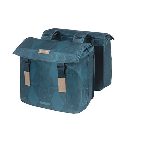 basil Basil Elegance - dubbele fietstas - 40-49 liter - estate blauw