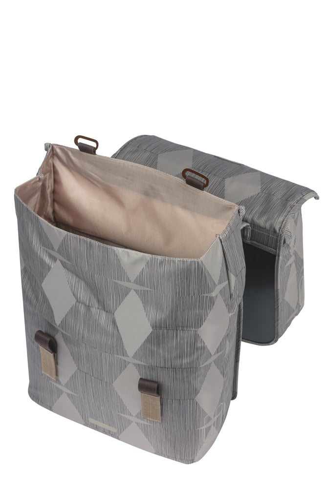 Basil Basil Elegance - Dubbele Fietstas MIK - 40-49 Liter - Chateau Taupe