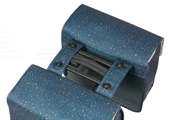 Basil Basil Flair - Double Bicycle Bag MIK - 35 Liter - Navy