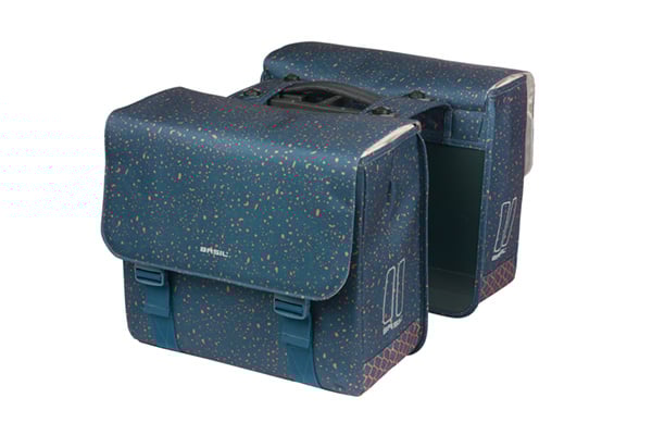 basil Basil Flair - dubbele fietstas MIK - 35 liter - navy