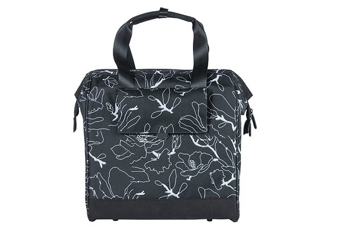 Basil Basil Grand Flower - Fietsshopper - 23 Liter - Zwart