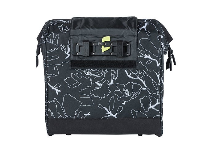 Basil Basil Grand Flower - Fietsshopper - 23 Liter - Zwart