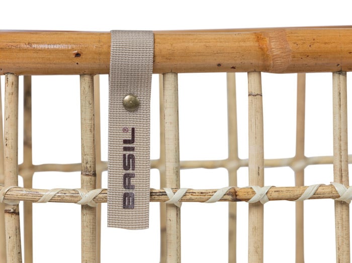 Basil Basil Green Life - Rotan Fietsmand - Large - Voorop- Natural Bruin