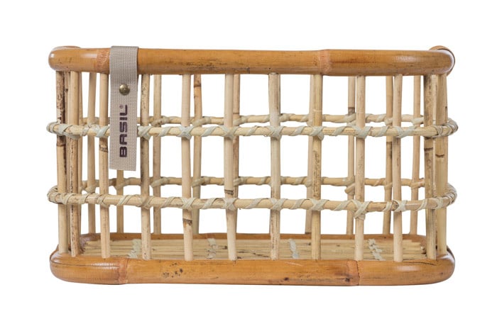 Basil Basil Green Life - Rotan Fietsmand - Medium - Voorop Natural Bruin
