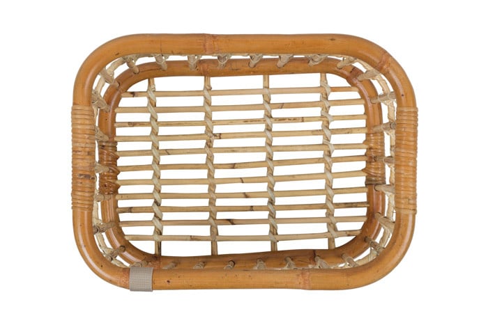 Basil Basil Green Life - Rotan Fietsmand - Medium - Voorop Natural Bruin