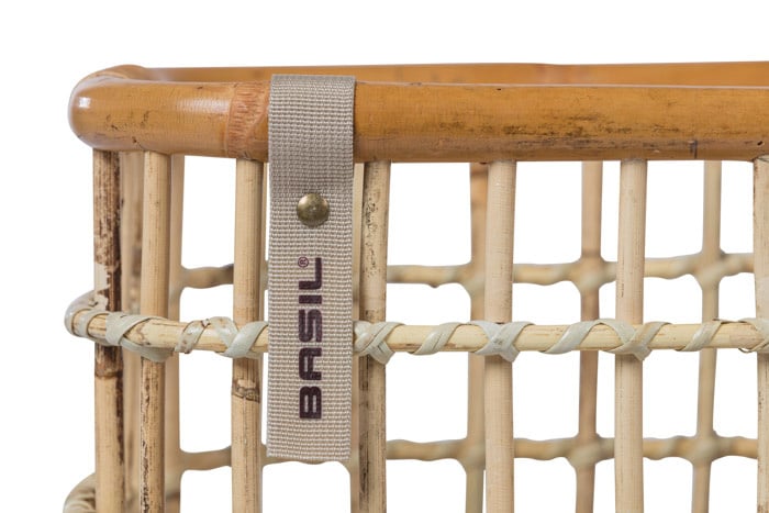 Basil Basil Green Life - Rotan Fietsmand - Medium - Voorop Natural Bruin