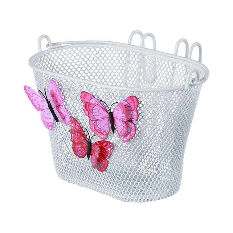 basil Basil Jasmin Butterfly - kinderfietsmand - voorop of achterop - wit