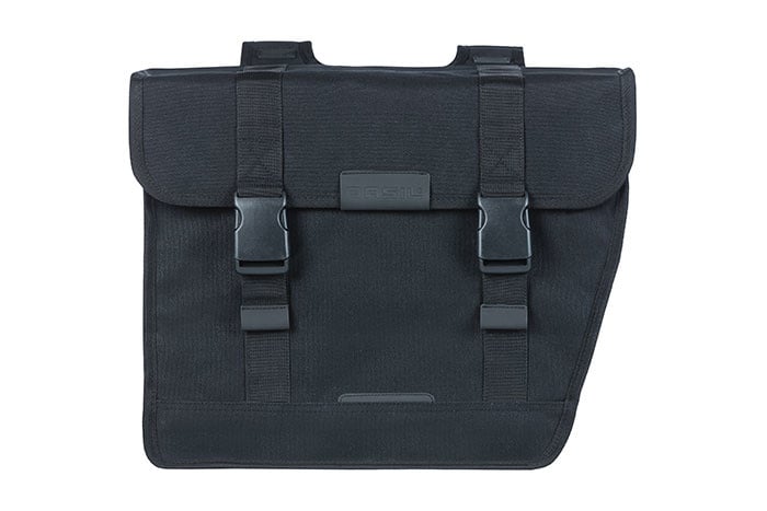 Basil Basil Kavan Eco Classic Rounded - Dubbele Fietstas - 46 Liter - Zwart
