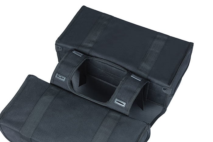 Basil Basil Kavan Eco Classic Rounded - Dubbele Fietstas - 46 Liter - Zwart