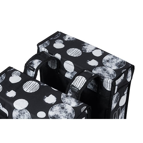 Basil Basil Mara XL - Dubbele Fietstas - 35 Liter -zwart/grijs