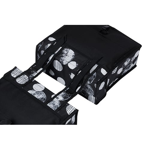 Basil Basil Mara XL - Dubbele Fietstas - 35 Liter -zwart/grijs