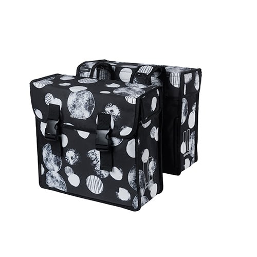 Basil Basil Mara XL - Dubbele Fietstas - 35 Liter -zwart/grijs