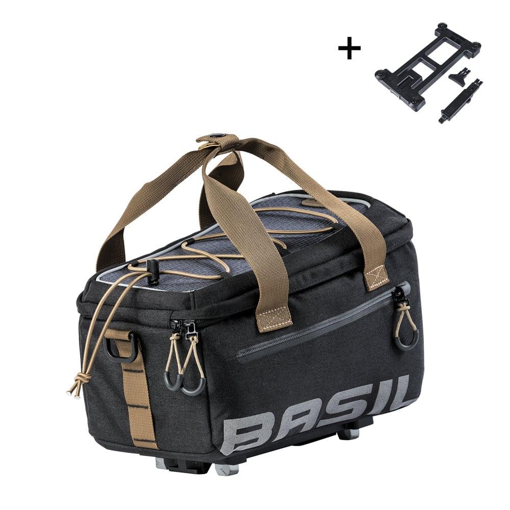 basil Basil Miles - bagagedragertas MIK - 7 liter - grijs/zwart