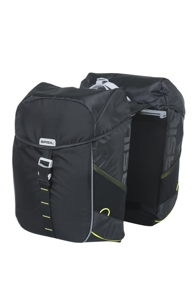 Basil Basil Miles MIK – Dubbele Fietstas – 34 Liter - Zwart