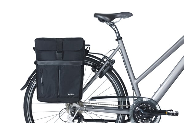 Basil Basil Move Fietsschoudertas MIK Hooks - Enkele Fietstas - 15 Liter - Zwart