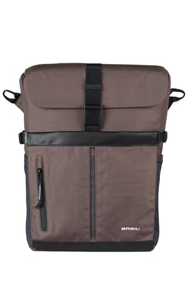 Basil Basil Move Fietsschoudertas MIK Hooks - Enkele Fietstas - 15 Liter - Bruin