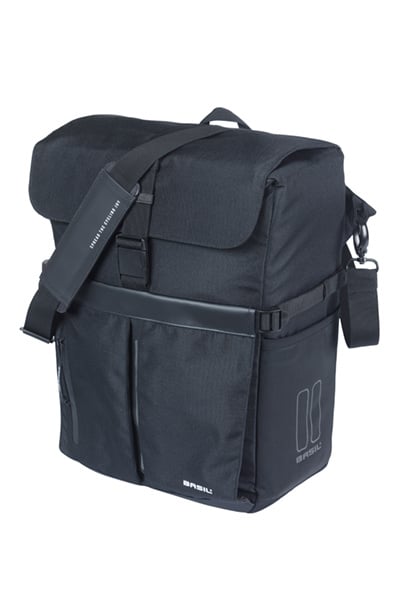 basil Basil Move fietsschoudertas MIK Hooks - enkele fietstas - 15 liter - zwart