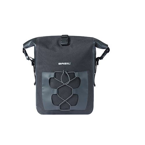 Basil Basil Navigator Waterproof M MIK Studs - Enkele Fietstas - 14 Liter - Zwart