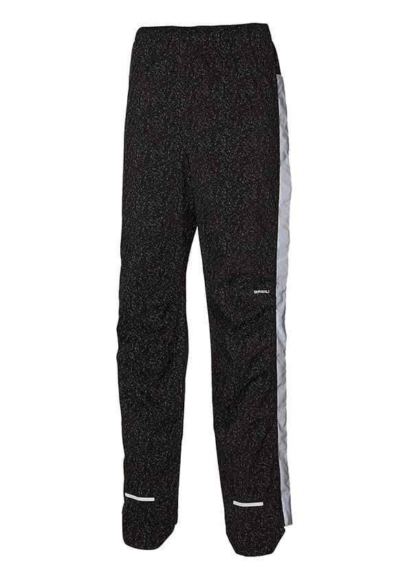 basil Basil Skane HiVis fietsregenbroek - dames - zwart