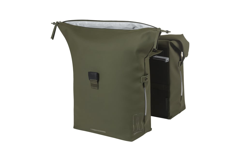 Basil Basil SoHo Nordlicht MIK - Dubbele Fietstas - 41 Liter - Moss Groen