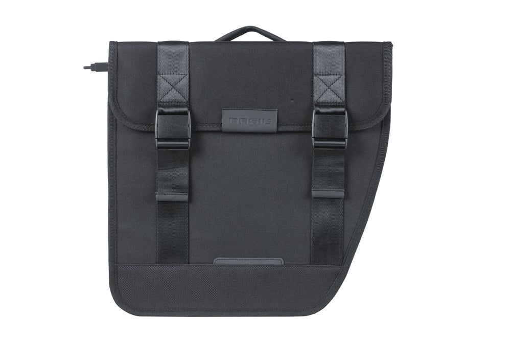 Basil Basil Tour - Dubbele Fietstas MIK - 28 Liter - Zwart