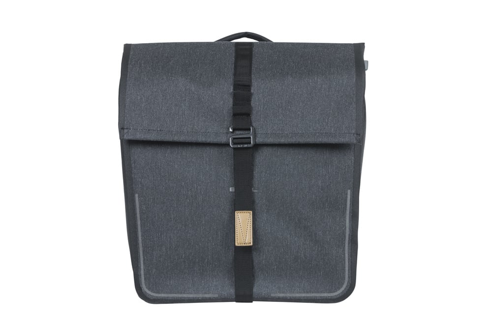 Basil Basil Urban Dry MIK - Dubbele Fietstas - 50 Liter - Charcoal Mêlée